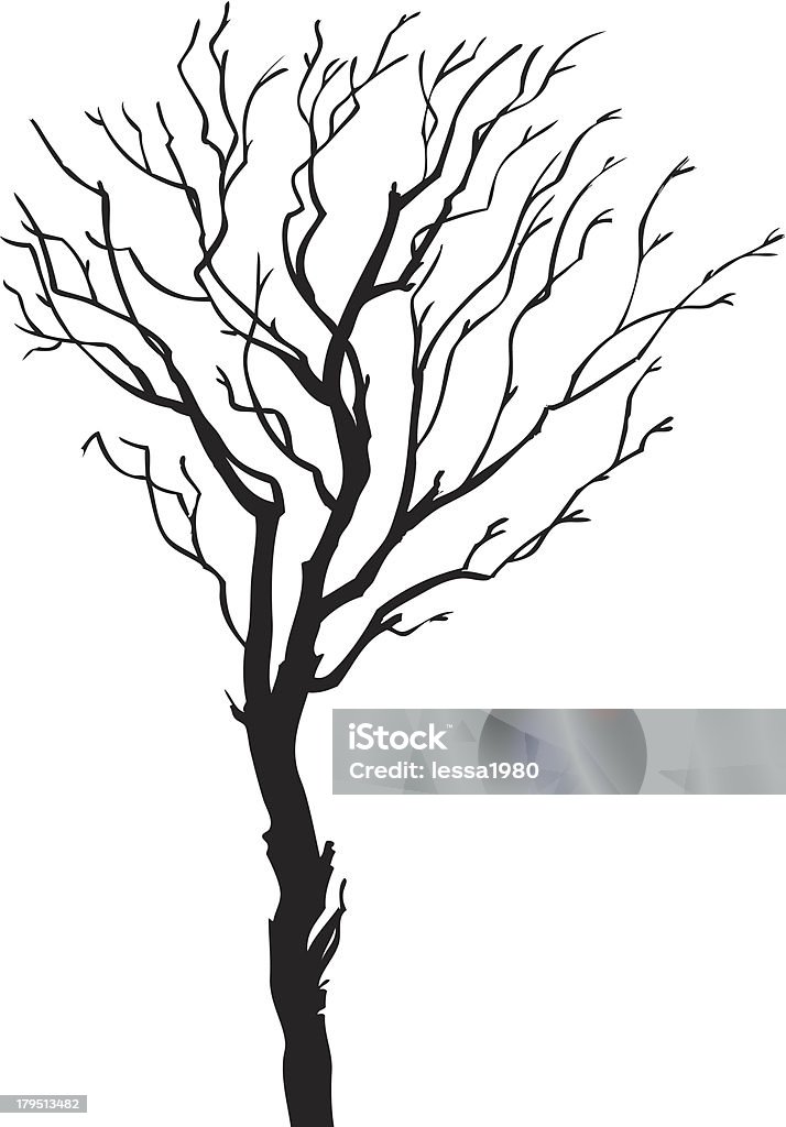 silhouette di albero - arte vettoriale royalty-free di Albero