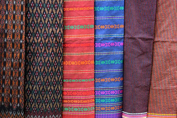 istock Colorful batik cloth fabric background 179513666