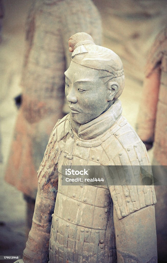Guerrieri di terracotta - Foto stock royalty-free di Antico - Condizione