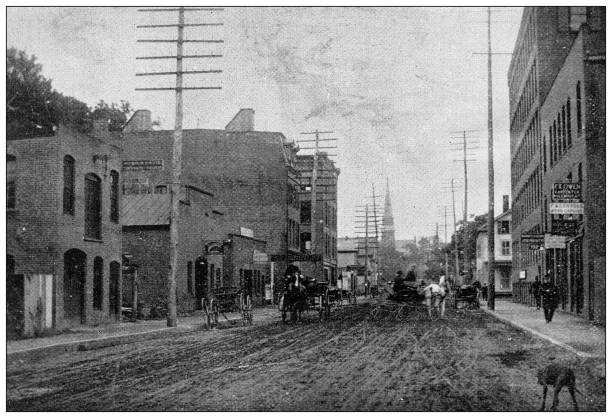 istock Antique image of Hampden County, Massachusetts: Springfield, Dwight Street 1795171608