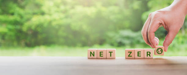 istock Net Zero ESG Concept with Wooden Blocks 1795175230