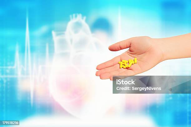 Human Palm With Pills Stock Photo - Download Image Now - Addiction, Adult, Antibiotic