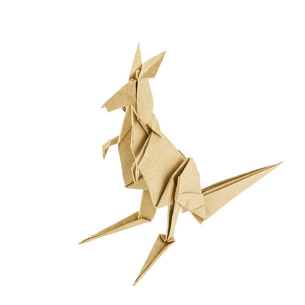 istock Origami kangaroo recycle paper 179520211