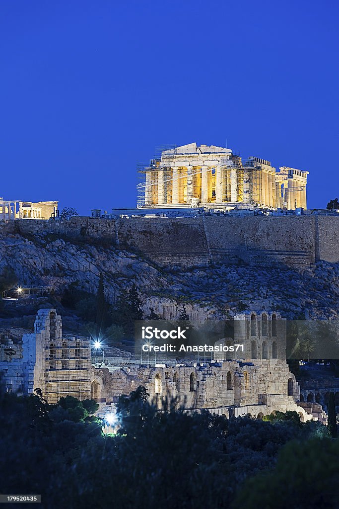 Partenon w świątyni, Grecja - Zbiór zdjęć royalty-free (Akropol - Ateny)