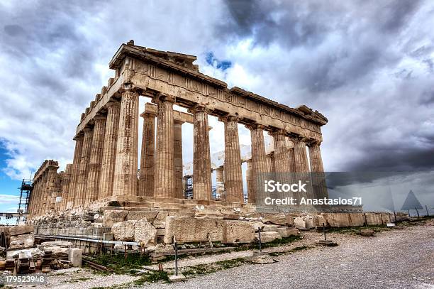 Parthenon Temple Greece Stock Photo - Download Image Now - Acropolis - Athens, Ancient, Ancient Civilization