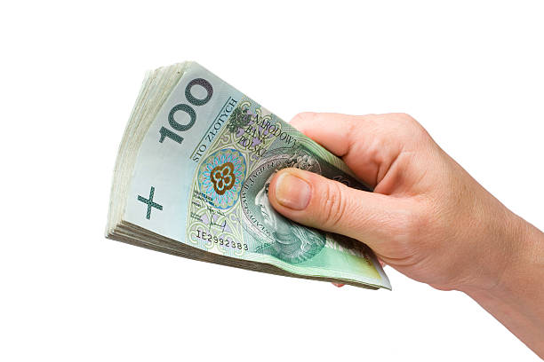 istock Hand with money isolated on white background 179526615