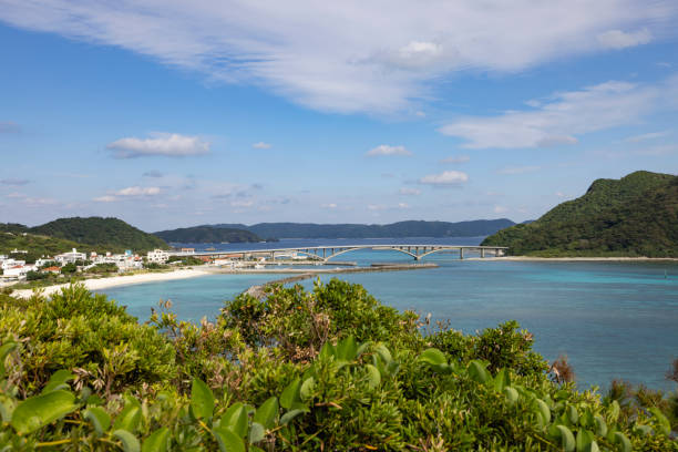 beautiful aka island, kerama islands in okinawa prefecture in japan.