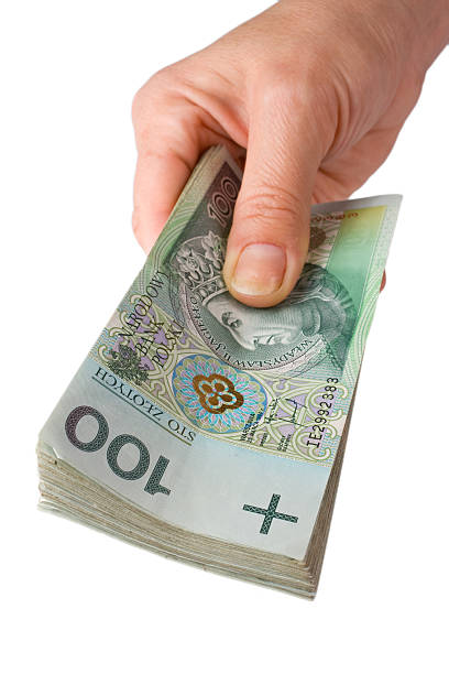 istock Hand with money isolated on white background 179526948