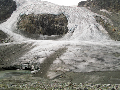 Sulzenauferner glacier in the stubai alps, Austria