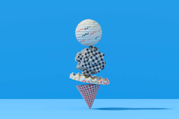 istock Balance, teamwork concept with geometric shapes 1795285366