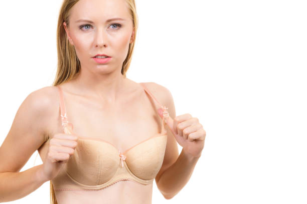 istock Woman wearing wrong size bra 1795285914