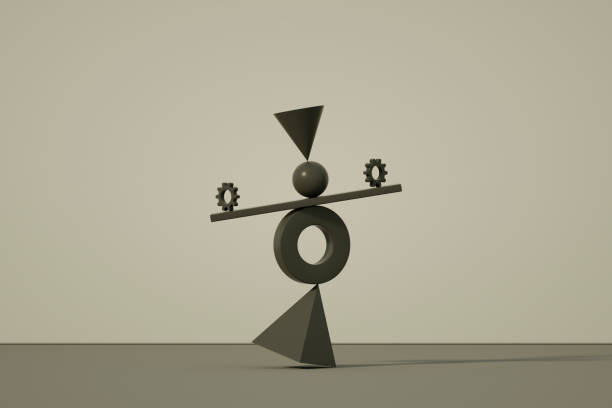 istock Balance, teamwork, minimal concept gray background 1795296131
