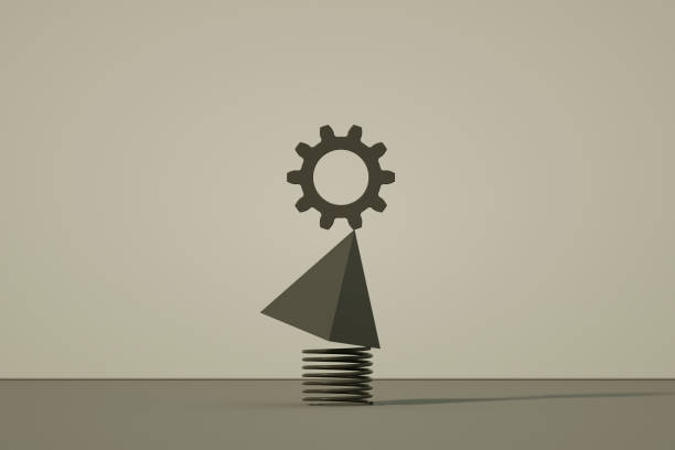 istock Balance, teamwork, minimal concept gray background 1795296702