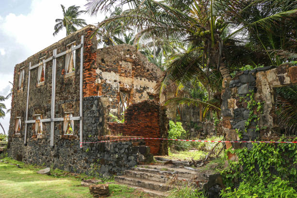 istock Devil's Island. Remains of old prison building, French 1795302947