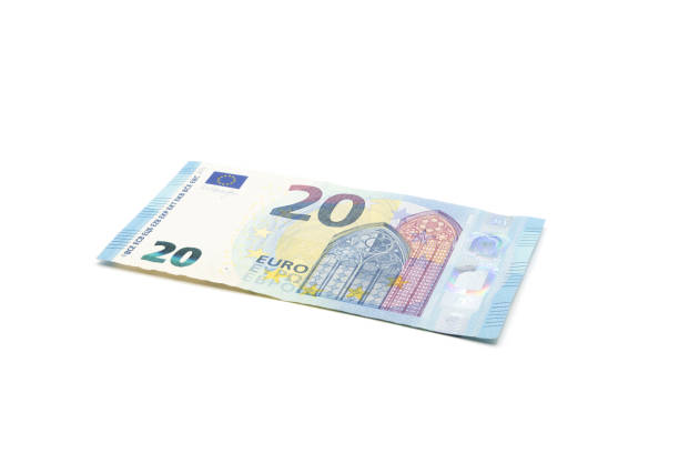 istock Single 20 EUR banknote isolated on white background 1795308299