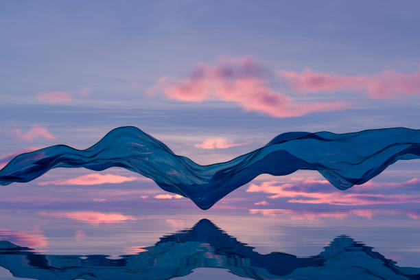 istock Flying Cloth on Sea Abstract Nature Background 1795310648
