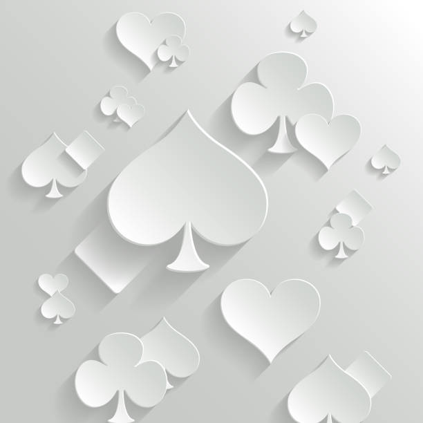 Abstract background with playing cards elements Abstract background with playing cards elements playing poker stock illustrations