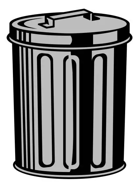 Vector illustration of Trash Can