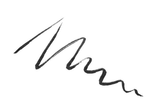 istock Stroke of black eyeliner on white background 1795338497