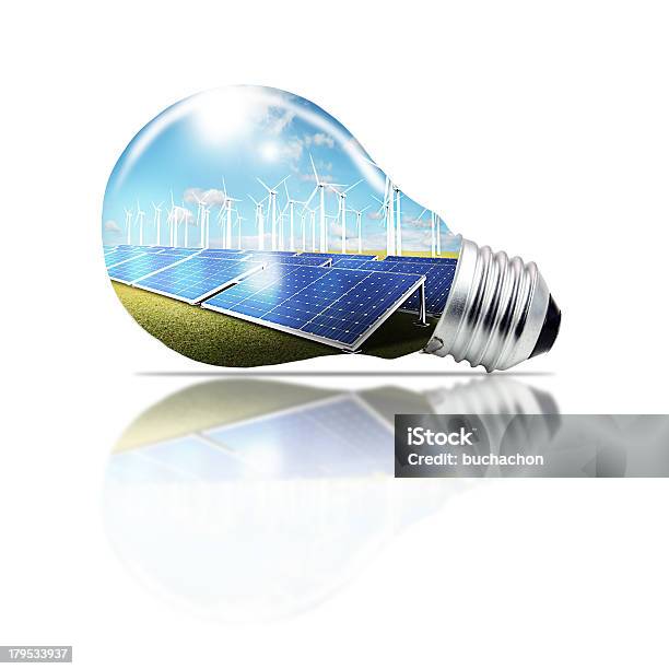 Light Bulb Green Concept Stock Photo - Download Image Now - Creativity, Development, Electric Lamp