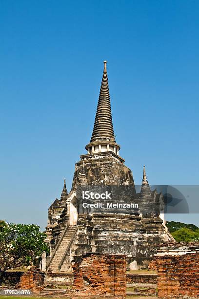 Famoso Templo Área Wat Phra Si Sanphet - Fotografias de stock e mais imagens de Anterior - Anterior, Antigo, Antiguidade