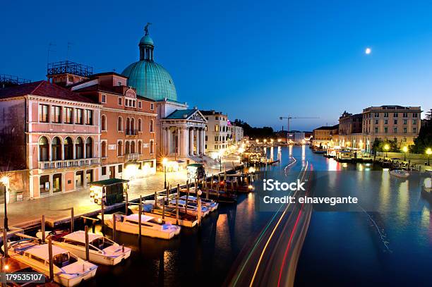 Grand Canal At Night Venice Stock Photo - Download Image Now - Adriatic Sea, Architectural Dome, Architecture