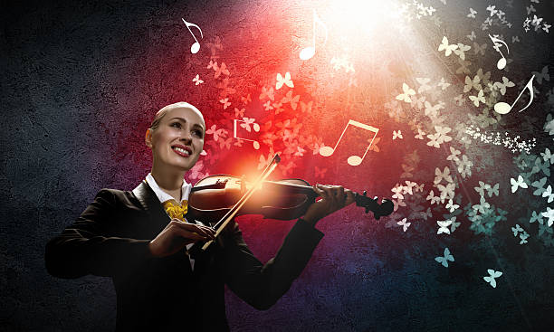 istock Violinist in business suit 179535226