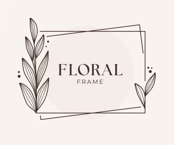 Vector illustration of Floral Wreath for Weddings and Celebrations