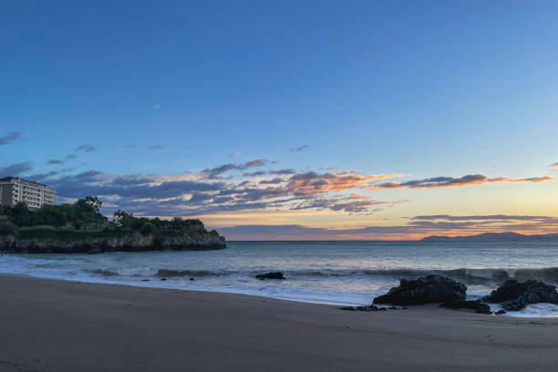istock Majestic morning on the beach in autumn 1795359528