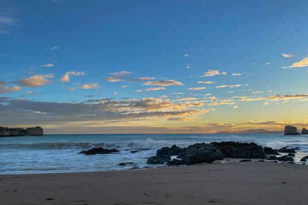istock Majestic morning on the beach in autumn 1795359534