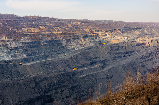 View on iron ore quarry in Ukraine