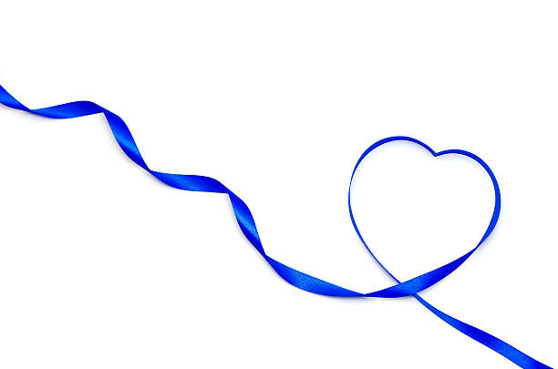 istock Blue heart ribbon 179538783