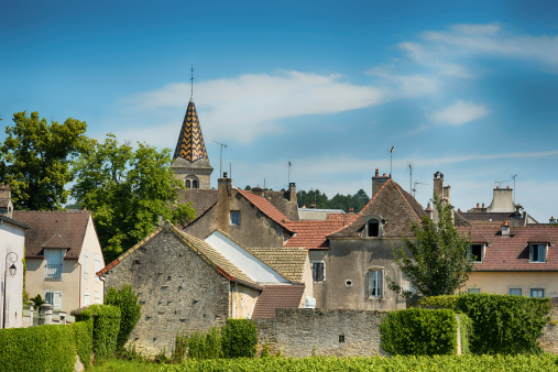 Village of Monthelie , Burgundy.
