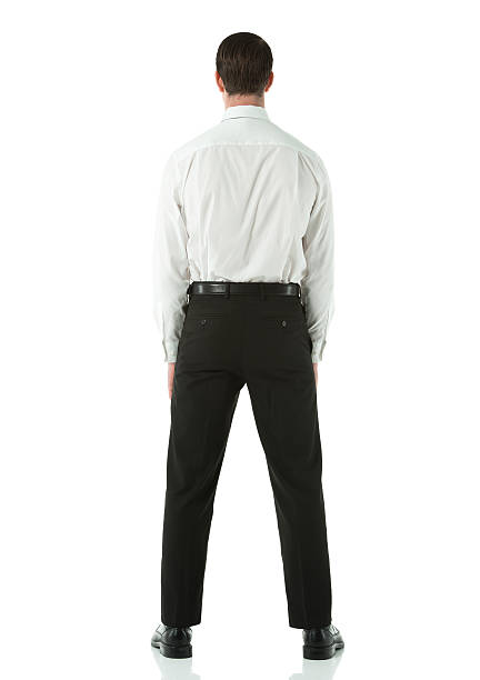 istock Rear view of a businessman standing 179540046