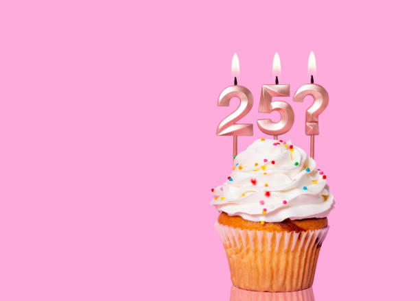 istock Birthday Cake With Candle Number 25 And Question Mark 1795404236