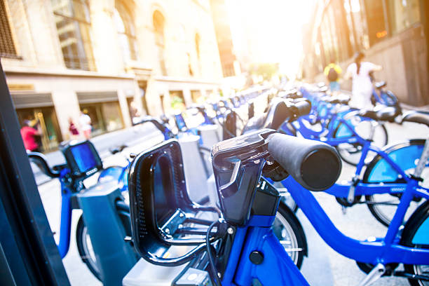 istock Bikes for rent in Midtown Manhattan 179540526
