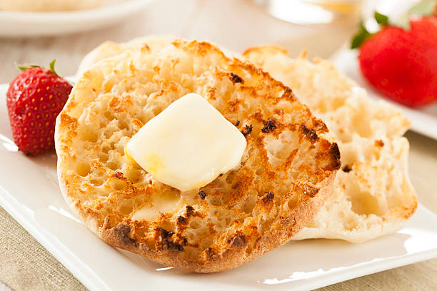 istock Organic Whole Wheat English Muffins 179540799