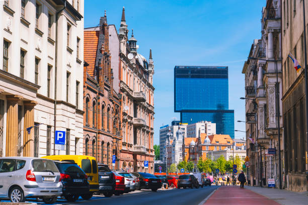 Downtown Katowice city Silesia Poland