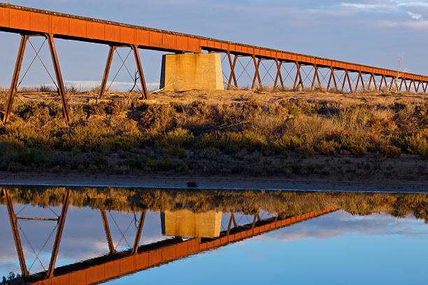 Curdimurka Railway Bridge stock photo