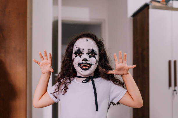 Little girl prepared for Halloween