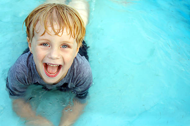 istock Smiling Child in Baby Pool 179546003