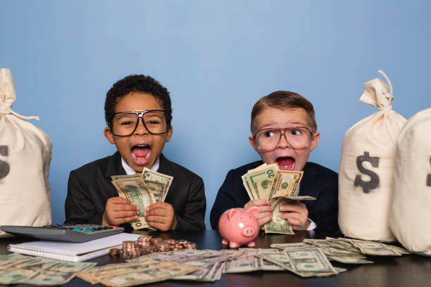 istock Young Business Boys with Money Savings 1795475644