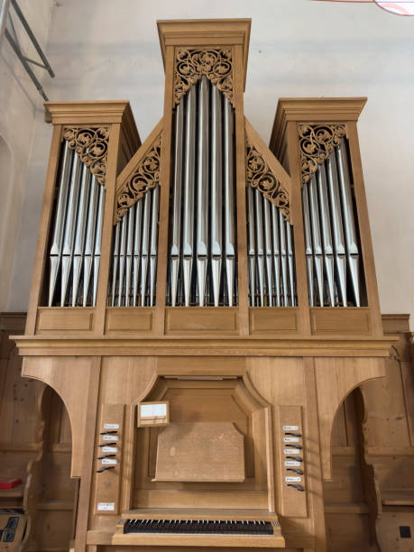 istock Pipe organ in a church 1795481562