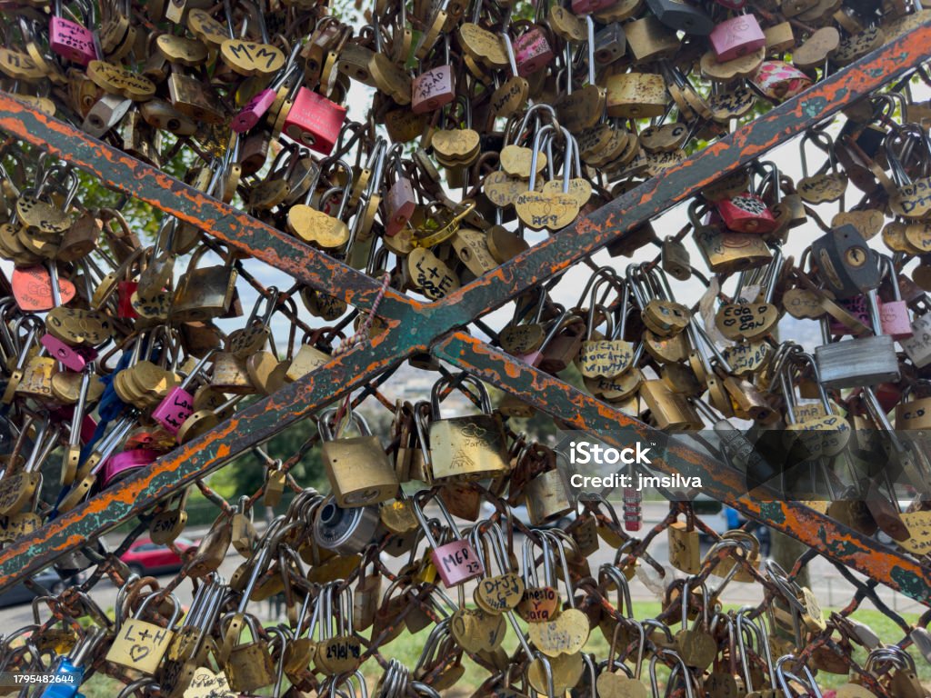 Wall of love in Paris Le mur des je t’aime or wall of love in Paris, France Abstract Stock Photo