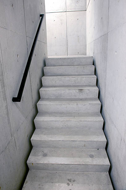 istock concrete staircase and stairs leading upwards 179550821