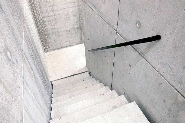 istock concrete staircase and stairs leading down 179553025