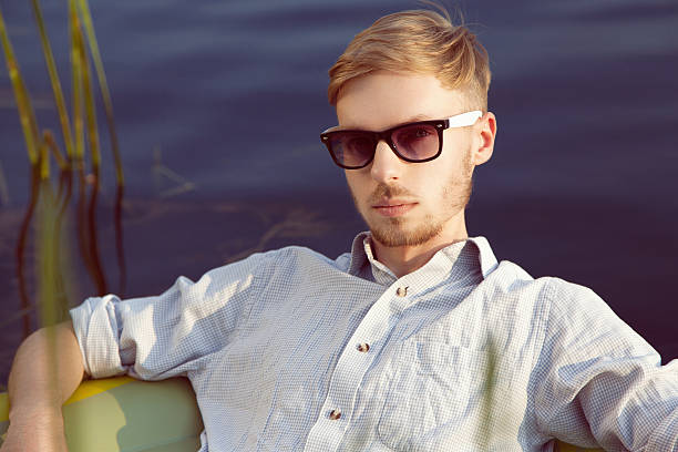 istock Young man in a boart 179553537