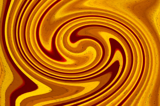 Yellow, orange and red marbled swirl background.