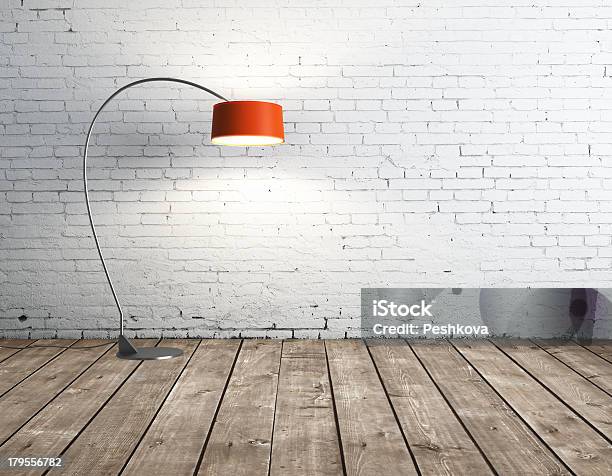 Lamp In Room Stock Photo - Download Image Now - Abstract, Backgrounds, Cement