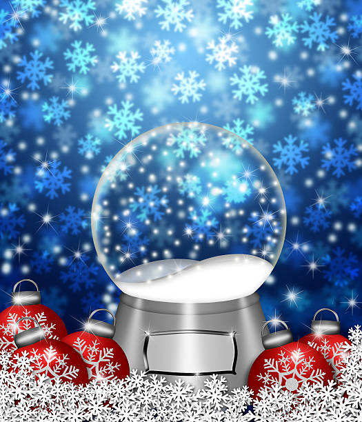 istock Snow Globe Blank and Christmas Tree Ornaments 179558009
